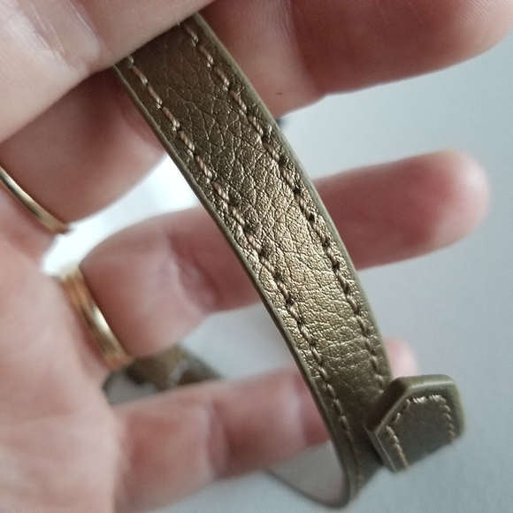 Wrap bracelet bronze color Silver tone buckle CN - Picture 7 of 16